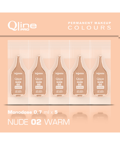 Nude 02 Warm Qline Pro Monodose 5 x 0,7 ml