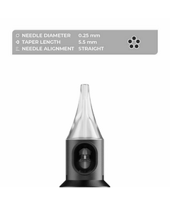 Nouveau Contour 5 point liner Needle