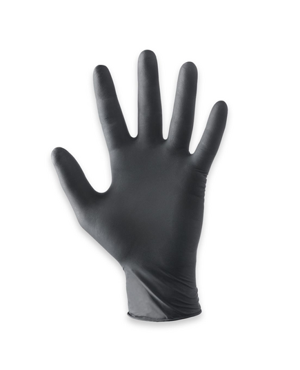 Black Disposable Latex Gloves LUX - 100 pcs