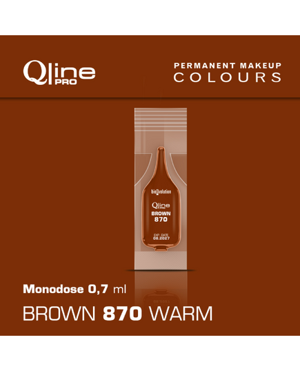 Brown 870 Warm Qline Pro Monodose 0,7 ml