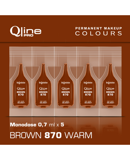 Brown 870 Warm Qline Pro Monodose 5 x 0,7 ml